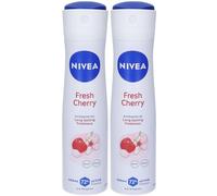 Nivea Fresh Cherry Derma Active Deo Spray 2x150 ml