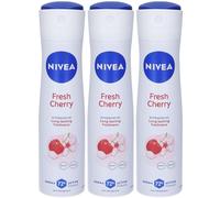 Nivea Fresh Cherry Derma Active Deo Spray 3x150 ml