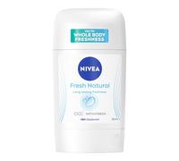 NIVEA Fresh Natural Deodorante Stick 50 ml, Deodorante donna per una protezione fino a 48h, Stick antitraspirante delicato per tutto il corpo senza alluminio per tutti i tipi di pelle, anche sensibile