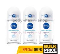 Nivea Fresh Natural Infini-Fresh Deodorante Roll-On 72H Antibatterico Confezi...