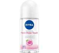 NIVEA Fresh Rose Touch Deo Roll-On (50 ml), antitraspirante senza alcool con protezione 48 ore, deodorante con esclusiva formula INFINIFRESH
