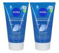 Nivea Gel Detergente Viso Rinfrescante 2x150 ml