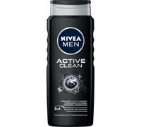 Nivea Men Active Clean doccia gel per il corpo, viso e capelli 500 ml per uomo