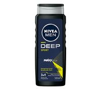 Nivea Gel Doccia Per Viso, Corpo E Capelli Per Uomo Deep Sport Men (Gel Doccia Corpo, Viso E Capelli) - Volume: 500 Ml