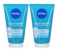 Nivea Gel Scrub Quotidiano Clean Deeper 2x150 ml Gel