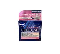 NIVEA Hyaluron Cellular Filler Anti-Age Night Cream (50 ml), rigenerante per la cura del viso con estratto di magnolia, idratante anti rughe riduce le rughe durante la notte