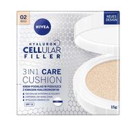 Nivea Cura del viso Trucco Hyaluron Cellular Expert Finish 3in1 Care Cushion 02 Medio 15 ml