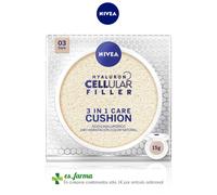 NIVEA HYALURON CELLULAR FILLER CUSHION 3EN1 15G CREMA COLORE ACIDO IALURONICO
