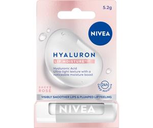 Nivea Hyaluron Moisture Plus Balsamo Labbra, Sheer Rose 5,2 g