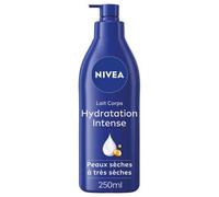 NIVEA Latte corpo Idratazione Intensa 72H (1 x 250 ml) - Latte Nutriente con Acido Ialuronico Puro & Olio di Mandorle Dolci - Crema idratante corpo per pelli secche e molto secche