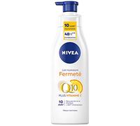 NIVEA Latte idratante corpo compattezza Q10 + vitamina C pelli normali (1 x 250 ml), latte corpo arricchito con coenzima Q10 e vitamina C, latte per il corpo per una pelle più soda