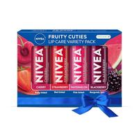 NIVEA Lip Care, Fruit Lip Balm Variety Pack, Tinted Lip Balm, 0.17 Oz, Pack of 4