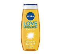NIVEA Love Sunshine - Gel doccia (250 ml), gel doccia rinfrescante e curativo con aloe vera, formula nutriente con fragranza estiva unica, la confezione può variare