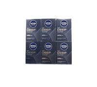 NIVEA Lozione da uomo Deep Comfort dopobarba - 100 ml Soothing, Idrating & Antibacterial Formula Pack of 6