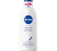 NIVEA Lozione per il corpo, lavanda e cura, crema per il corpo con profumo di lavanda e siero per la cura profonda per 72 ore, lozione per il corpo con oli di origine naturale (400 ml)