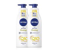 NIVEA Lozione per il corpo rassodante leggera Q10 + vitamina C, confezione da 2 (2 x 400 ml), crema nutriente rassodante con Q10 e vitamina C, NIVEA Soft Moisturising Cream for Firm Skin