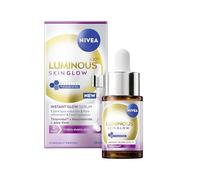 NIVEA Luminous 630 Even Glow Siero con tiamidolo 15 ml, siero per il viso con niacinamide e aloe vera, affina i pori e idrata per una pelle chiara e luminosa