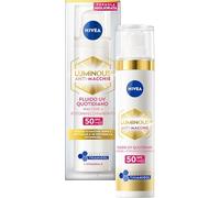 NIVEA Luminous630 Anti-Macchie Fluido UV Quotidiano Crema viso SPF 50 40 ml, Antimacchie viso contro il fotoinvecchiamento con Acido Ialuronico, Thiamidol brevettato e filtri UVA/UVB