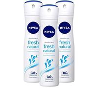 NIVEA Lunga Durata 48 Ore Freschezza Spray Corpo - Fresco Naturale, 3 Confezioni X 150 Ml/5.07 Fl. Oz