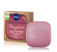 NIVEA MagicBAR - Detergente per il viso fisso, per viso, occhi e labbra, cosmetico naturale certificato con estratto di tè nero, 75 g