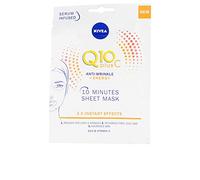 NIVEA Maschera Viso Antirughe Visage Q10 Plus, Maschera viso idratante in tessuto con 2 antiossidanti Q10 e Vitamina C, Face mask anti-age per una pelle dall'aspetto più giovane e luminoso