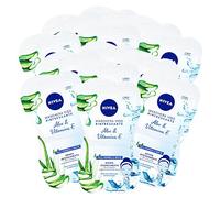 Nivea Maschera Viso Idratante Rinfrescante con Aloe Vera & Vitamina E per Pelli Normali e Miste - 24 Applicazioni