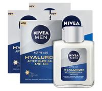 Nivea Men Active Age Hyaluron Balsamo Dopobarba After Shave Uomo Anti-Age Formula con Acido Ialuronico ad Azione Idratante Rivitalizzante Rinfrescante Lenitiva per Pelli Mature - 4 Flaconi da 100ml