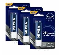 Nivea Men Active Care Lip Balm, 4 g (confezione da 3) spedizione gratuita