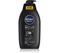NIVEA MEN Active Clean gel doccia per uomo 887 ml