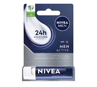 NIVEA MEN Active - Protezione per labbra da uomo con filtro SPF 15, 4,8 g