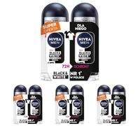 NIVEA MEN Antitraspirante originale in bianco e nero, 2 x 50 ml (Confezione da 4)