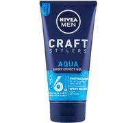 NIVEA Men Aqua Gel Styling - Wet Look Hair Gel Gel da 150 ml - Mega-Strong Hold & Non-Greasy Finish