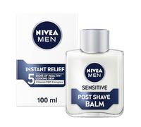 NIVEA MEN Balsamo post barba sensibile (100 ml), 0% alcol con camomilla e vitamina E, allevia la pelle da 5 segni di irritazione, essenziale per la cura della pelle e la rasatura da uomo