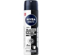 NIVEA MEN Black & White Invisible Deodorante Spray, Deodorante con formula anti-macchia, affidabile protezione anti-traspirazione 72h e Active Protection (150 ml)