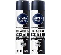 Nivea Men Black & White Invisible Original Spray 150 ml, Deodorante sp