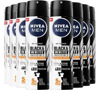 Nivea Men Black&White Invisible Ultimate Impact 8X150Ml Deo Spray Uomo 48H Extra