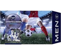NIVEA MEN Calendario dell'Avvento 2025-24 porticine con sorprese, calendario natalizio con prodotti per la cura dell'Avvento, prodotti Nivea Men, Nivea e Labello