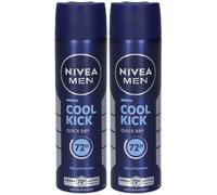 Nivea Men Cool Kick Spray 150 ml, Deodorante uomo antitraspirante per