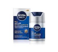 NIVEA MEN Crema idratante ialuronico anti-età, cura del viso con acido ialuronico, pro-retinolo e SPF 15, crema viso per 24 ore di umidità e rughe visibili (50 ml)