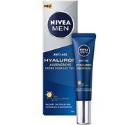 NIVEA MEN Crema per gli occhi ialuronica anti-età (15 ml), cura i segni di affaticamento, idratante riduce visibilmente le rughe nella zona degli occhi