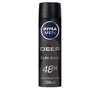 NIVEA MEN DEEP Black Carbon Anti-Traspirante Spray (150ml), Deodorante Spray Uomo con 72H di Protezione contro Macchie e Odori, Antibatterico, Sviluppato con Formula MAXXTECH