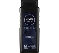 Nivea Men Deep Clean MaxxTech, Bagnoschiuma 3 in 1 per Viso, Corpo e Capelli, 500ml
