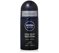 Nivea Men Deep Dark Wood, Deodorante Roll-On, 50 ml
