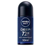 NIVEA MEN Deep Deodorante Roll-on 6 x 50 ml, Deodorante uomo arricchito con Carbone Attivo per fino a 72h di protezione, Deodorante roll on antitraspirante dalla profumazione legnosa