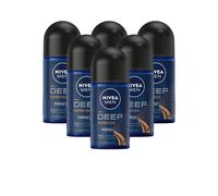 Nivea Men Deep Espresso Roll-On Deodorante Lunga Durata Fresco 72H Protect Co...