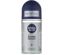 Nivea Men Deo Roll-on, confezione da 6 pezzi, protezione attiva 72h - Silver Protect - 50 ml