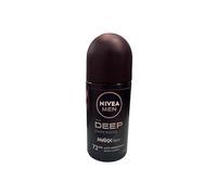 Nivea Men Deo Roll-on - Deep Black Carbon Dark Wood - Confezione da 3 (3 x 50 ml)