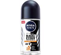 NIVEA MEN - Deodorante antisudorazione Bille Black&White Ultimate Impact 50 ml, antisudorazione uomo protezione 48H, traspirante senza alcool