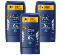 Nivea Men Deodorante Deo Stick Fresh Activ Senza Alluminio 50Ml 3 Pezzi