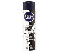 Nivea Men Deodorante Invisible For Black and White Power Spray, antitraspirante, confezione da 6 (6 x 150 ml)